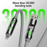 4-in-1 Multi USB Charging Cable – One Cable for All Your Devices