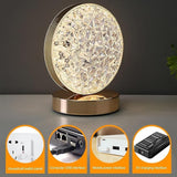 Crystal Round LED Table Lamp – PC-8210
