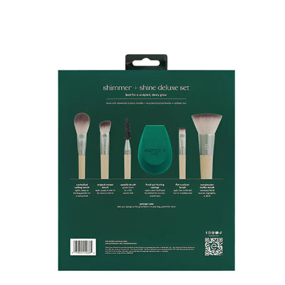 EcoTools Shimmer + Shine Deluxe Set – 7-Piece Limited Edition Gift Set