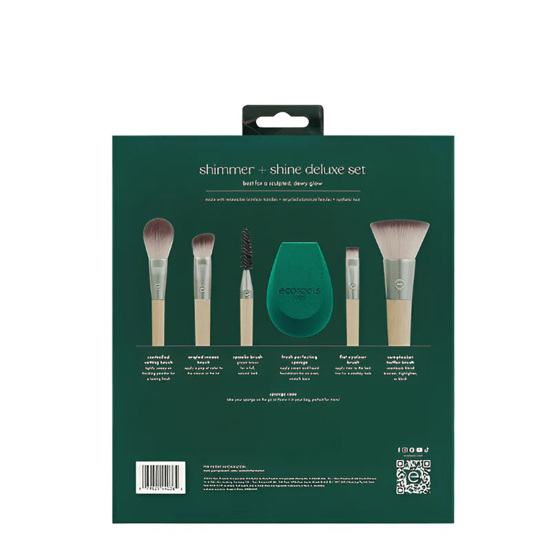 EcoTools Shimmer + Shine Deluxe Set – 7-Piece Limited Edition Gift Set