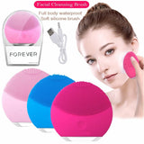FOREVER Electric Silicone Facial Cleansing Brush – Rechargeable