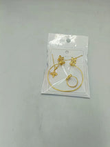 Gold-Plated Four-Leaf Clover Jewelry Set