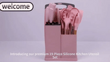 19-Piece Kitchen Tool & Knife Set