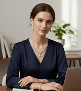 Teardrop Crystal Jewelry Set
