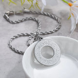 Round Arabic Engraved Pendant Necklace 🌙