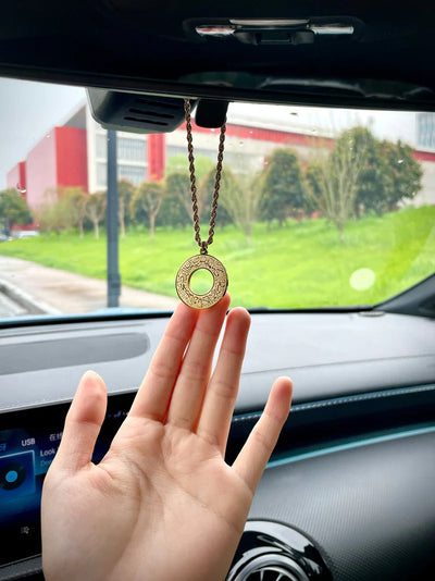Round Arabic Engraved Pendant Necklace 🌙
