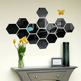 Hexagon Acrylic Mirror Wall Stickers (13 Pieces) | Modern Wall Decor