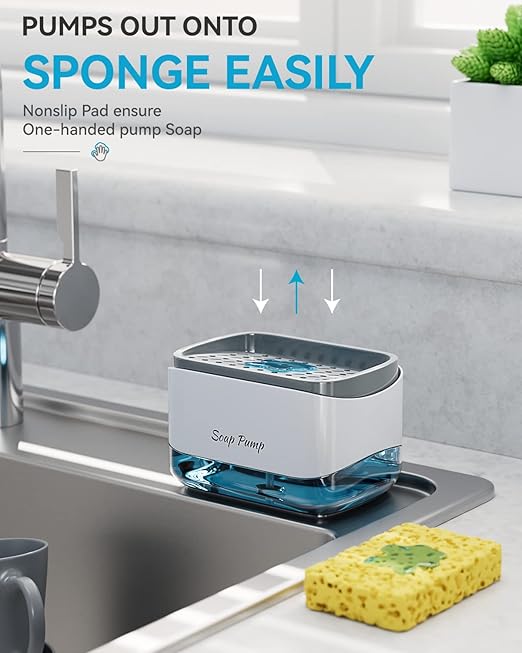 Kitchen Soap Dispenser | Stylish Manual Pump Soap Dispenser for Kitchen