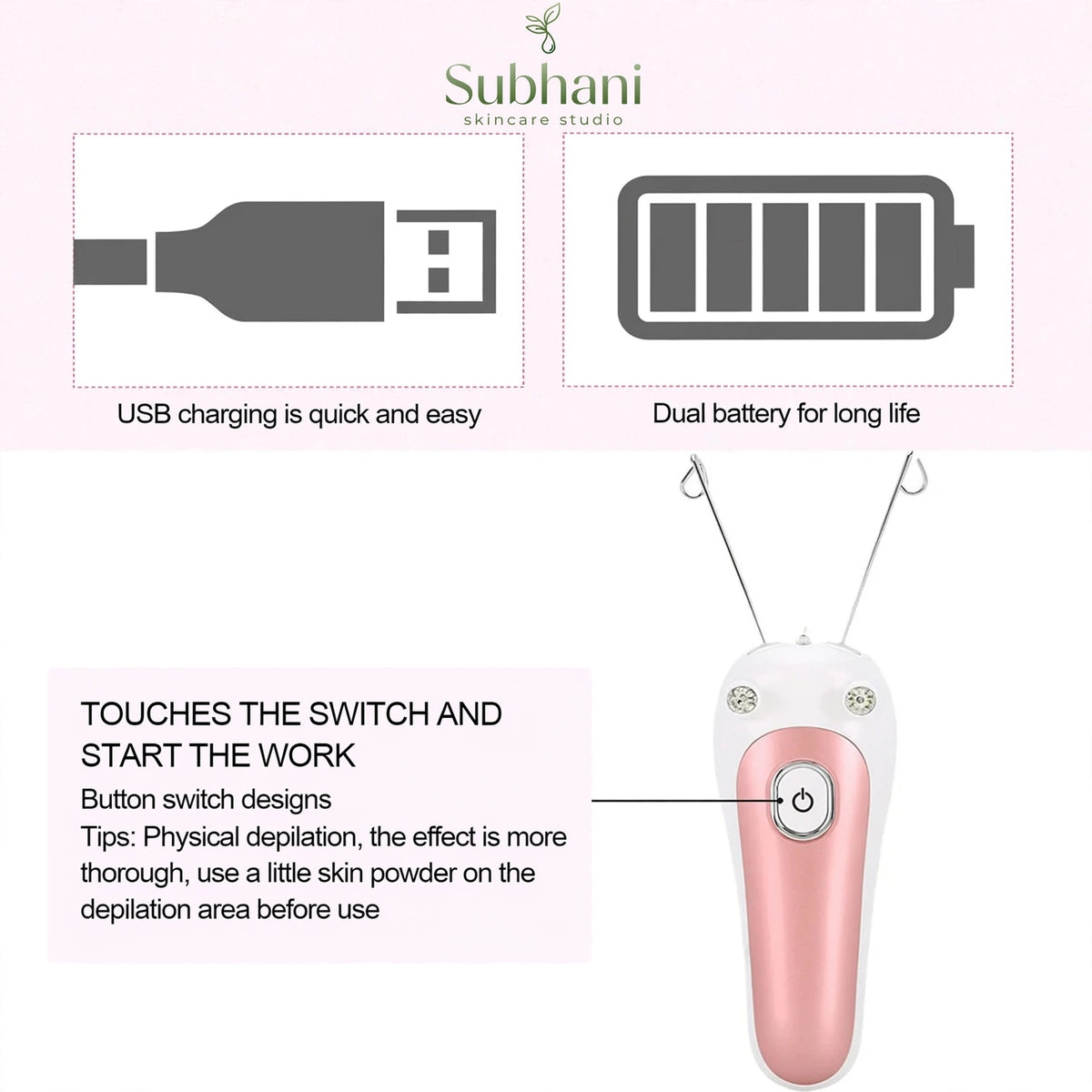 Electric Facial Threading Hair Removal